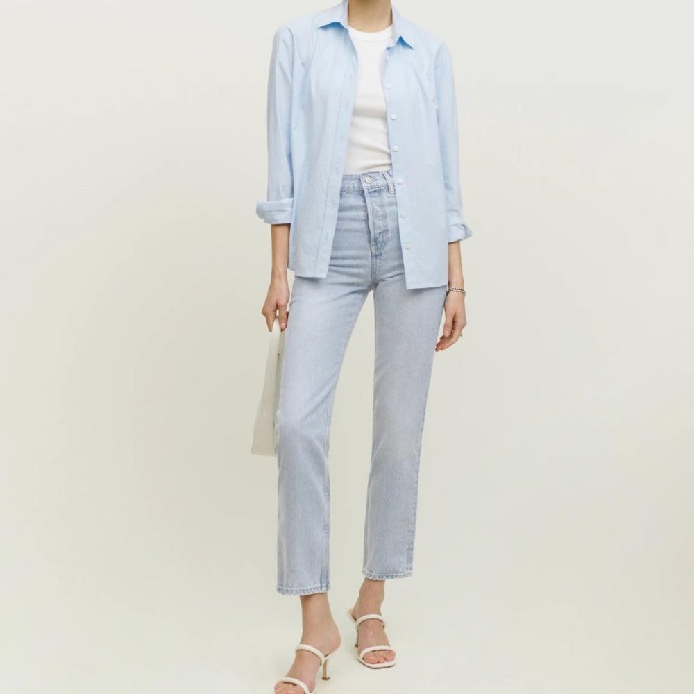 Reformation Cynthia High Rise Straight Jeans